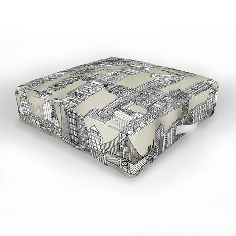 Sharon Turner San Francisco Linen Outdoor Floor Cushion