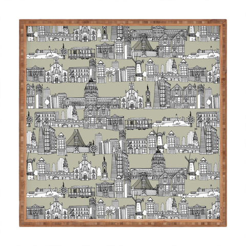 Sharon Turner San Francisco Linen Square Tray