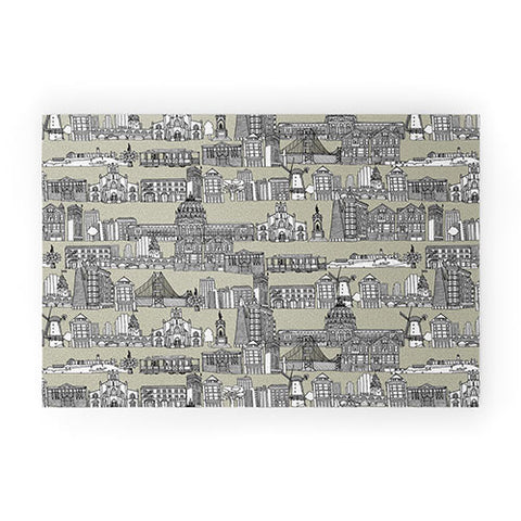 Sharon Turner San Francisco Linen Welcome Mat