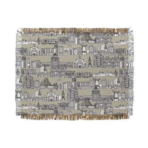 Sharon Turner San Francisco Linen Throw Blanket