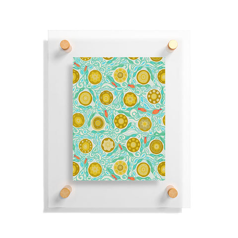 Sharon Turner sandcastles Floating Acrylic Print