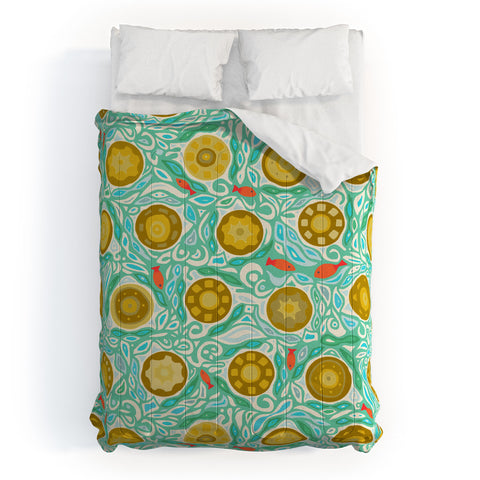Sharon Turner sandcastles Comforter