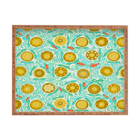 Sharon Turner sandcastles Rectangular Tray
