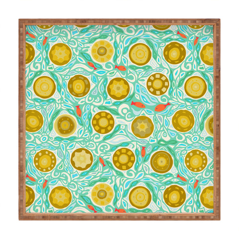 Sharon Turner sandcastles Square Tray