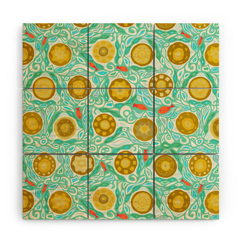 Sharon Turner sandcastles Wood Wall Mural