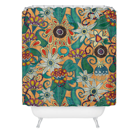 Sharon Turner sarilmak apricot Shower Curtain