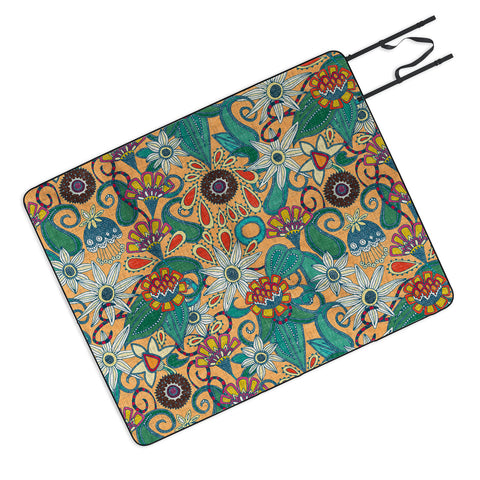 Sharon Turner sarilmak apricot Picnic Blanket