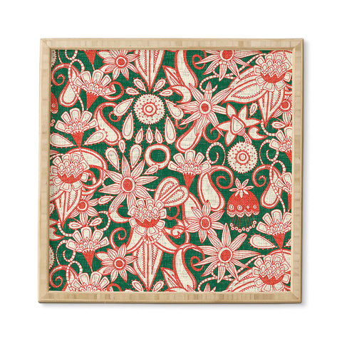 Sharon Turner sarilmak green orange Framed Wall Art