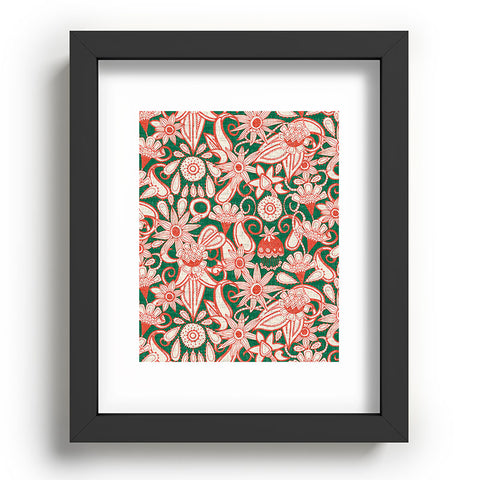 Sharon Turner sarilmak green orange Recessed Framing Rectangle