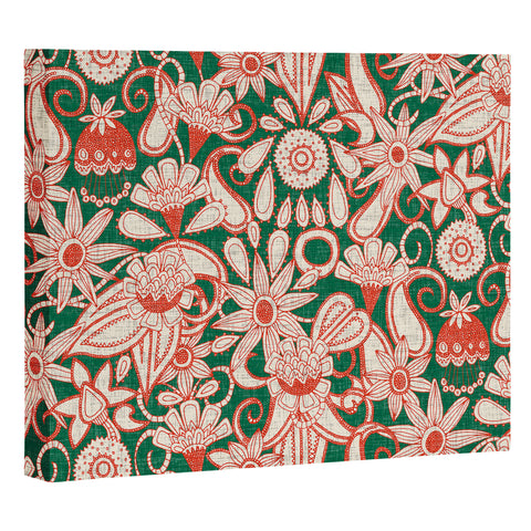 Sharon Turner sarilmak green orange Art Canvas