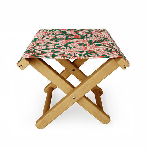 Sharon Turner sarilmak green orange Folding Stool
