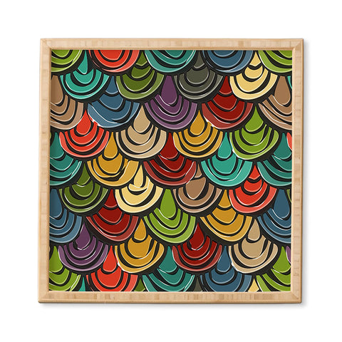 Sharon Turner scallop scales Framed Wall Art