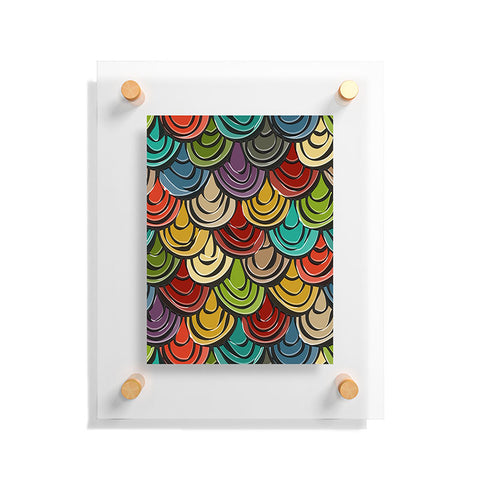 Sharon Turner scallop scales Floating Acrylic Print