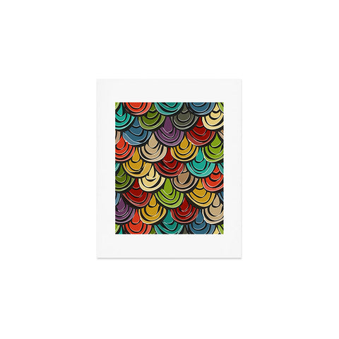 Sharon Turner scallop scales Art Print