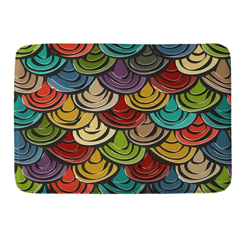 Sharon Turner scallop scales Memory Foam Bath Mat