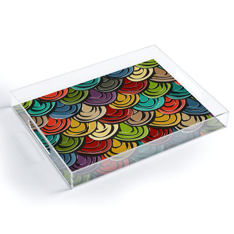 Sharon Turner scallop scales Acrylic Tray