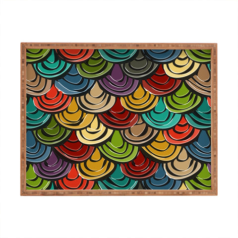 Sharon Turner scallop scales Rectangular Tray