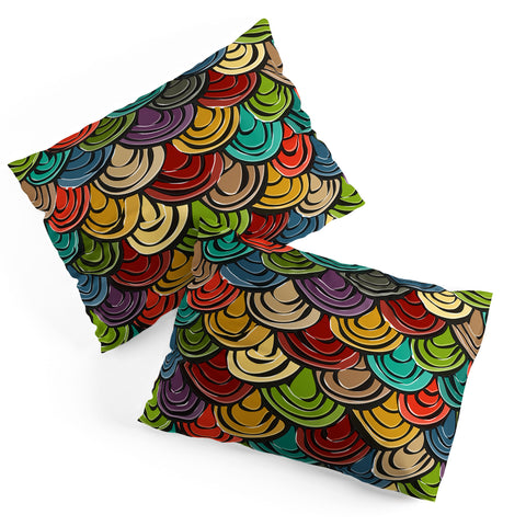 Sharon Turner scallop scales Pillow Shams