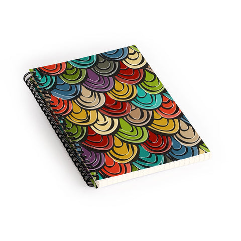 Sharon Turner scallop scales Spiral Notebook