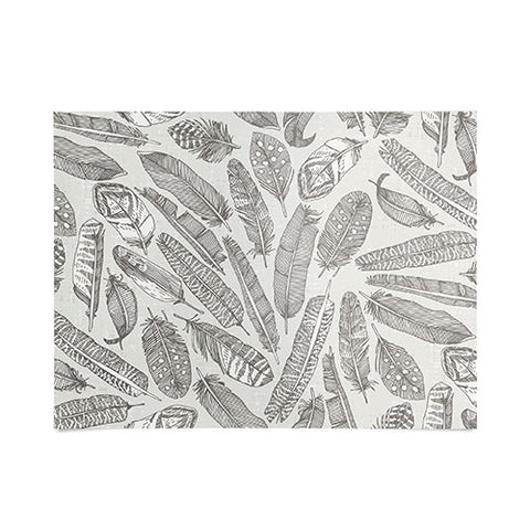 Sharon Turner scattered feathers natural Poster