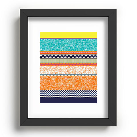 Sharon Turner Seaview Beauty Stripe Recessed Framing Rectangle