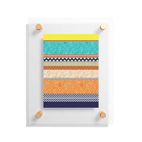 Sharon Turner Seaview Beauty Stripe Floating Acrylic Print
