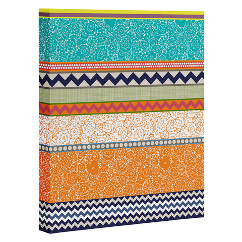 Sharon Turner Seaview Beauty Stripe Art Canvas