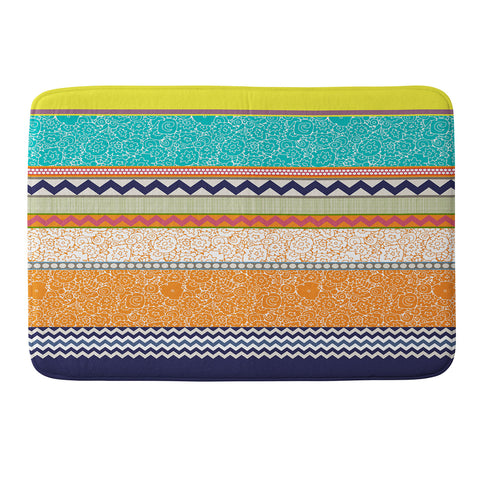 Sharon Turner Seaview Beauty Stripe Memory Foam Bath Mat