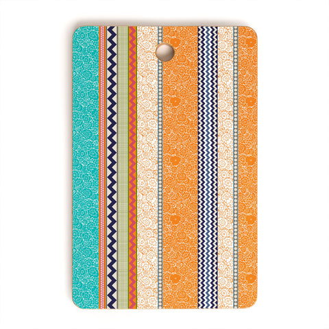 Sharon Turner Seaview Beauty Stripe Cutting Board Rectangle