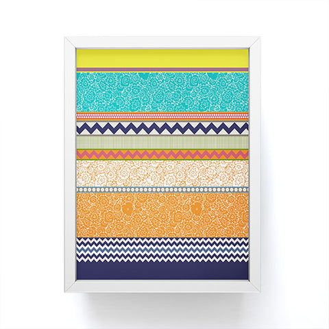 Sharon Turner Seaview Beauty Stripe Framed Mini Art Print