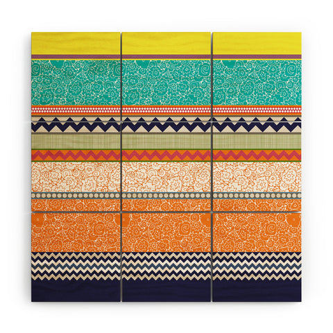 Sharon Turner Seaview Beauty Stripe Wood Wall Mural