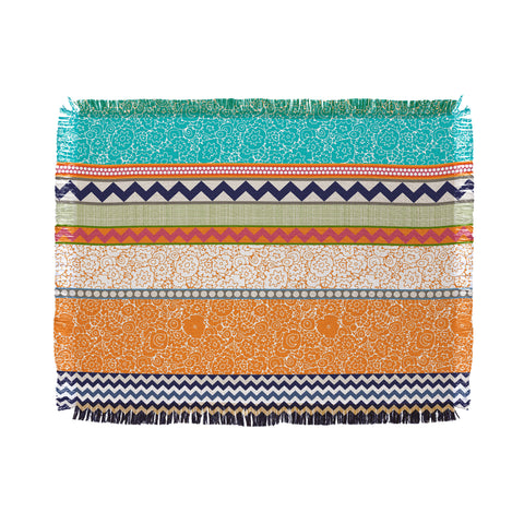 Sharon Turner Seaview Beauty Stripe Throw Blanket