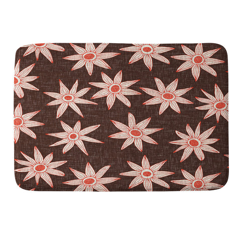 Sharon Turner sema brown Memory Foam Bath Mat
