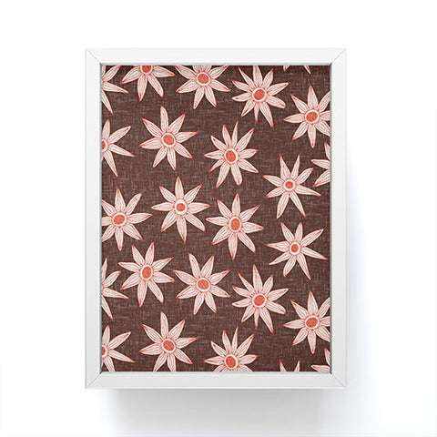 Sharon Turner sema brown Framed Mini Art Print