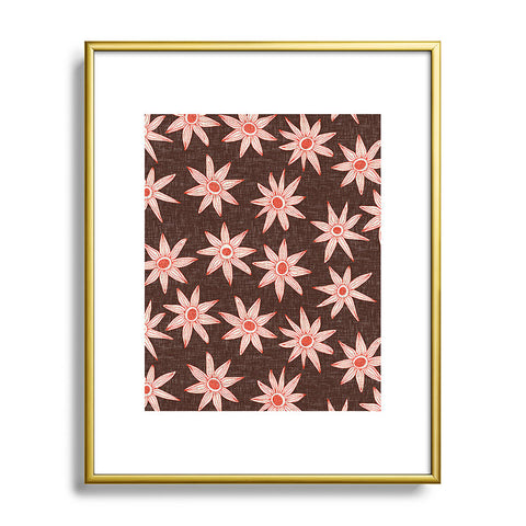 Sharon Turner sema brown Metal Framed Art Print