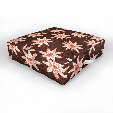 Sharon Turner sema brown Outdoor Floor Cushion