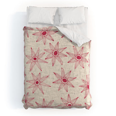Sharon Turner sema cream Duvet Cover