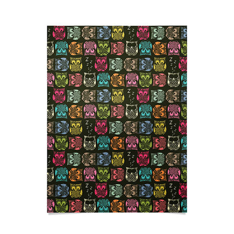 Sharon Turner Sherbet Owls Poster