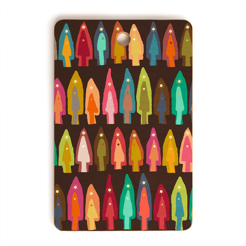 Sharon Turner Shirish trees Cutting Board Rectangle