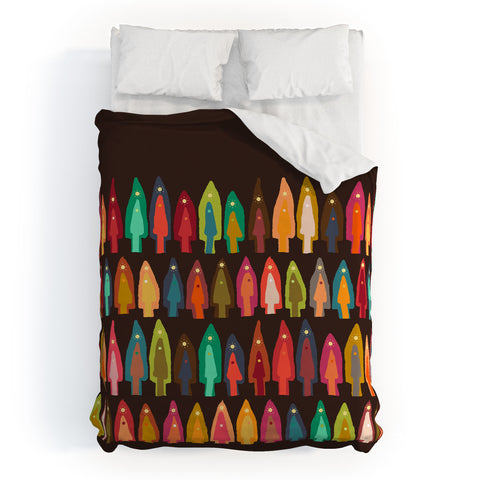 Sharon Turner Shirish trees Duvet Cover