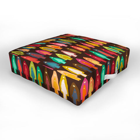 Sharon Turner Shirish trees Outdoor Floor Cushion