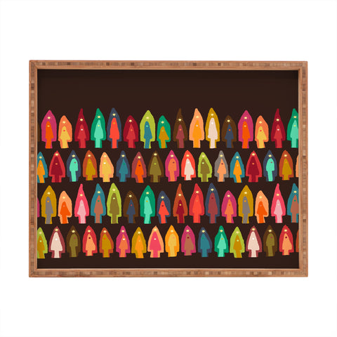 Sharon Turner Shirish trees Rectangular Tray