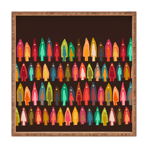 Sharon Turner Shirish trees Square Tray