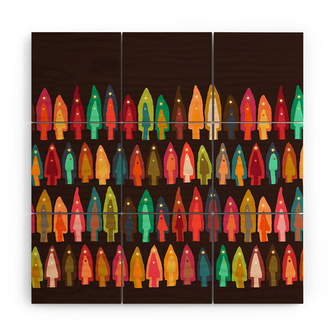 Sharon Turner Shirish trees Wood Wall Mural