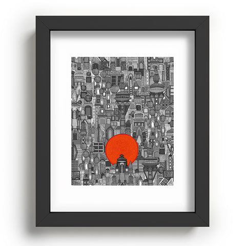 Sharon Turner space city red sun Recessed Framing Rectangle
