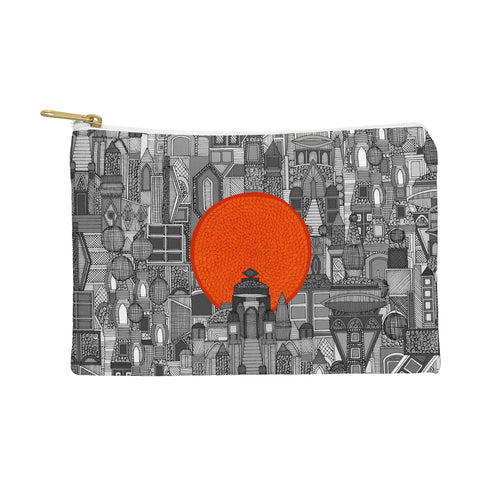 Sharon Turner space city red sun Pouch