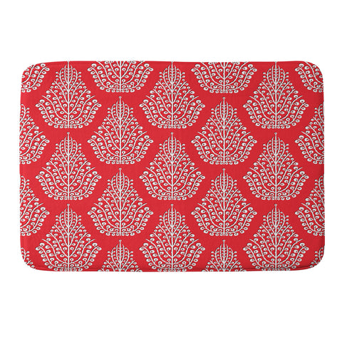 Sharon Turner Spirit Red Memory Foam Bath Mat