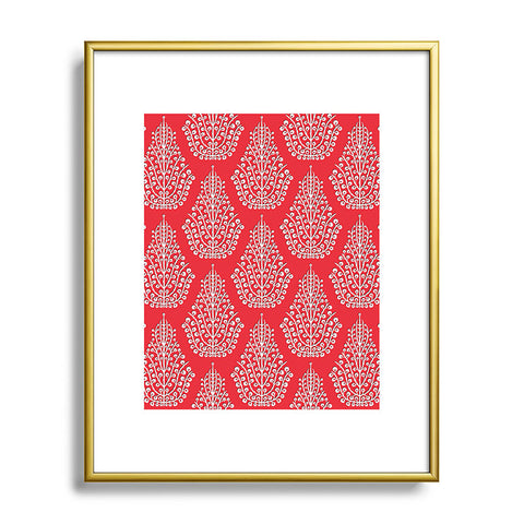 Sharon Turner Spirit Red Metal Framed Art Print