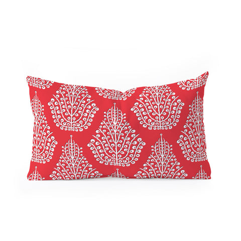Sharon Turner Spirit Red Oblong Throw Pillow