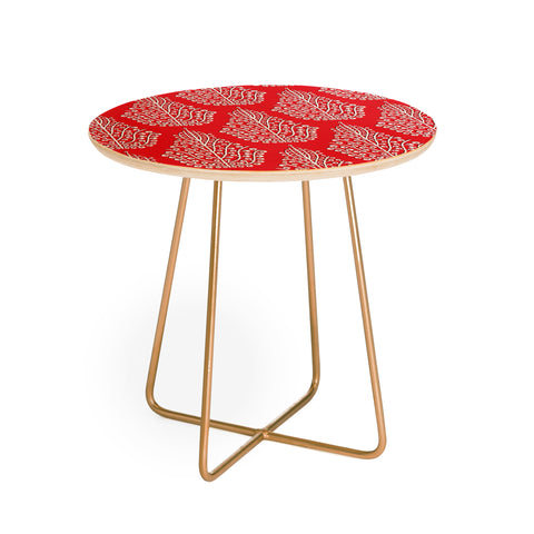 Sharon Turner Spirit Red Round Side Table